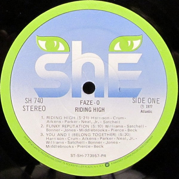 Faze-O : Riding High (LP,Album,Stereo)