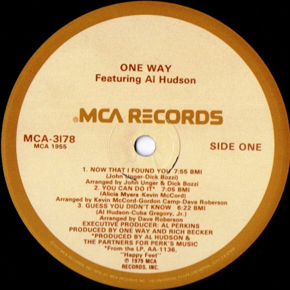 One Way Featuring Al Hudson : One Way Featuring Al Hudson (LP,Album)