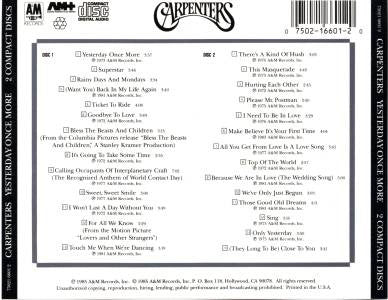 Carpenters : Yesterday Once More (Compilation)