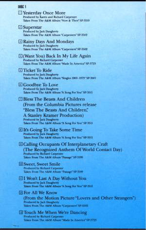 Carpenters : Yesterday Once More (Compilation)