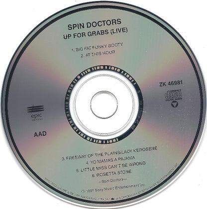 Spin Doctors : Up For Grabs ... Live (EP)