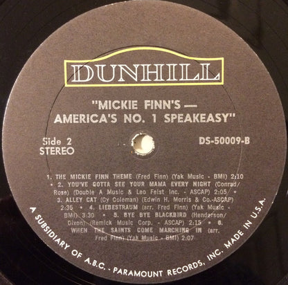 Fred E. Finn And The Entire Mickie Finn's Television Cast : Mickie Finn's - America's No. 1 Speakeasy (LP,Stereo)