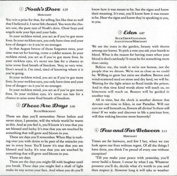 10,000 Maniacs : Our Time In Eden (Album)