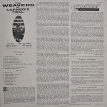 Weavers, The : The Weavers At Carnegie Hall, Vol. 2 (LP,Mono)