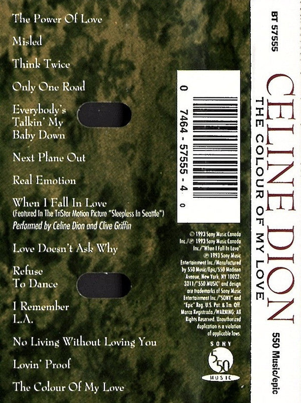 Céline Dion : The Colour Of My Love (Album)