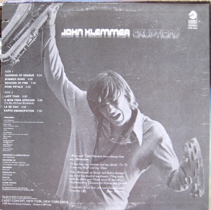 John Klemmer : Eruptions (LP,Album,Repress)