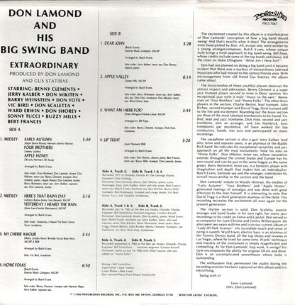Don Lamond & The Big Swing Band : Extraordinary (LP,Album)