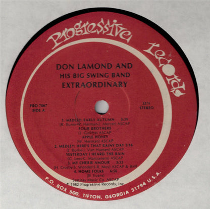 Don Lamond & The Big Swing Band : Extraordinary (LP,Album)