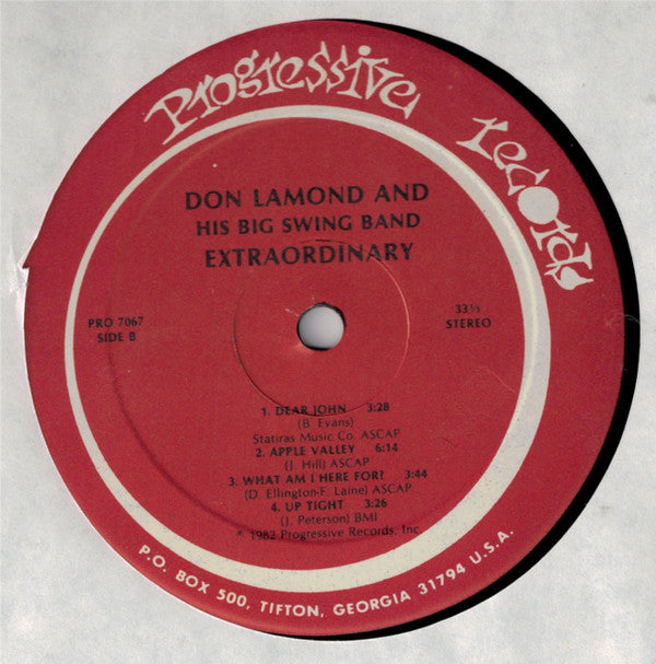 Don Lamond & The Big Swing Band : Extraordinary (LP,Album)