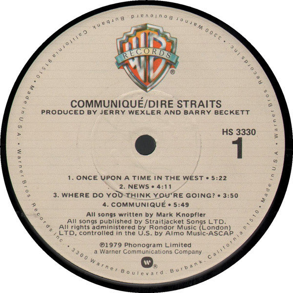 Dire Straits : Communiqué (LP,Album,Stereo)