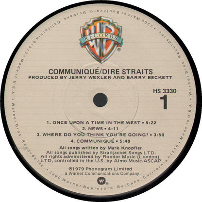 Dire Straits : Communiqué (LP,Album,Stereo)
