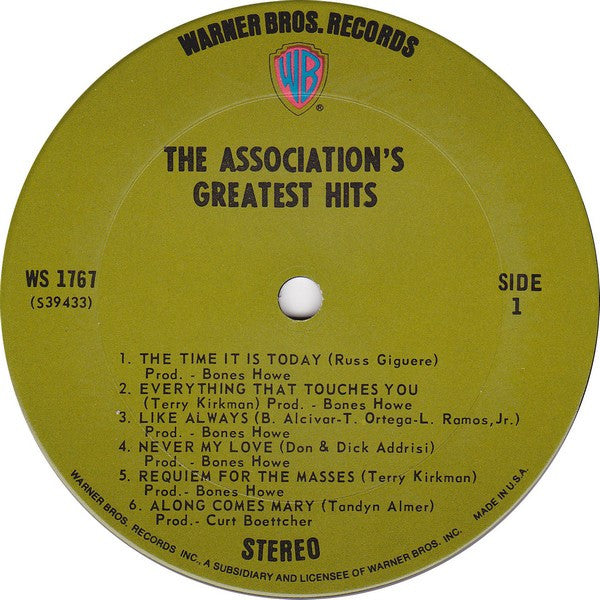 Association (2), The : Greatest Hits! (LP,Compilation,Repress,Stereo)