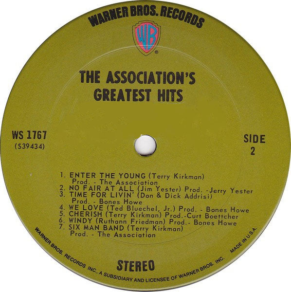 Association (2), The : Greatest Hits! (LP,Compilation,Repress,Stereo)
