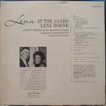 Lena Horne : Lena At The Sands (LP,Album,Mono)