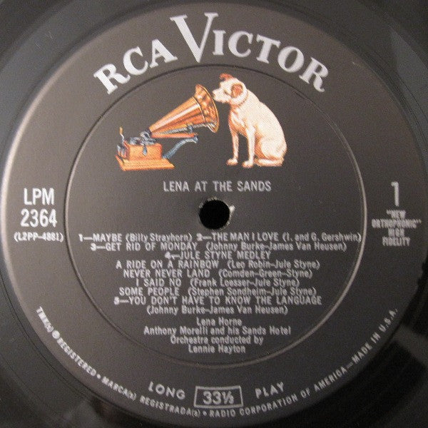 Lena Horne : Lena At The Sands (LP,Album,Mono)