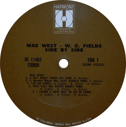Mae West & W.C. Fields : Side By Side (LP,Compilation)