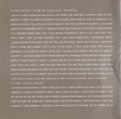 Lee Ann Womack : Something Worth Leaving Behind (HDCD,Album)