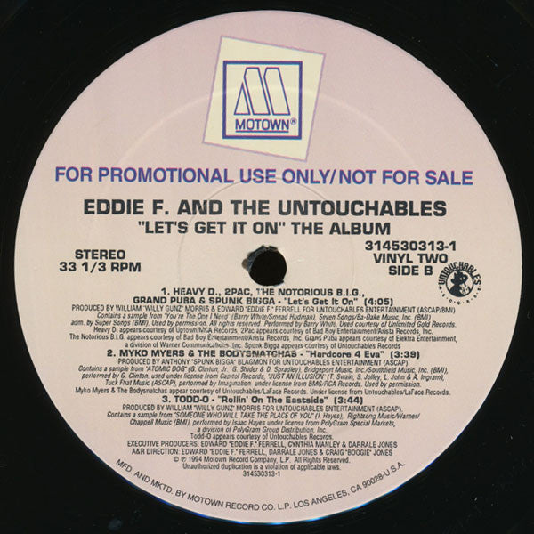 DJ Eddie F And The Untouchables (4) : "Let's Get It On" The Album (LP,Album,Promo)