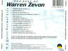 Warren Zevon : A Quiet Normal Life: The Best Of Warren Zevon (Album,Compilation,Repress)