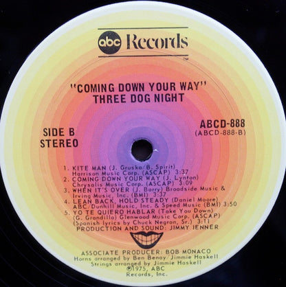 Three Dog Night : Coming Down Your Way (LP,Album)