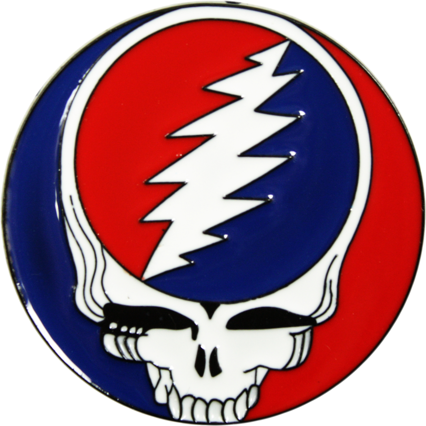 Enamel Pin - Grateful Dead - Skull Steal Your Face - 1.25"