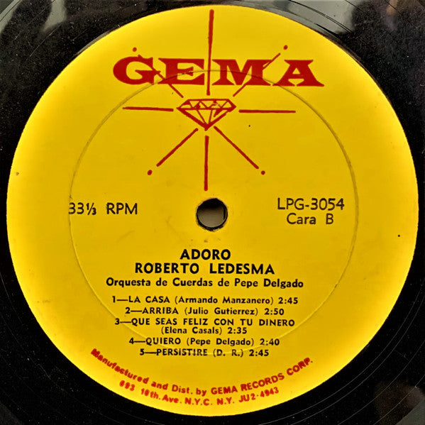 Roberto Ledesma : Adoro (LP)