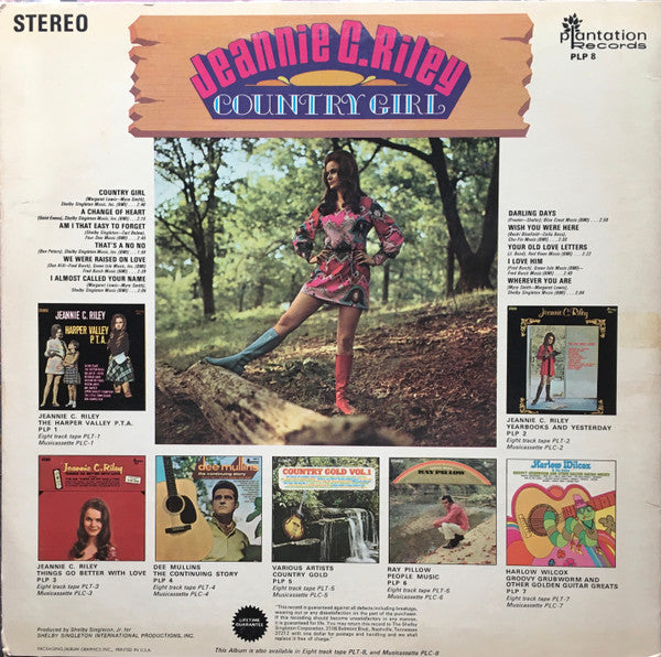 Jeannie C. Riley : Country Girl (LP,Album,Stereo)
