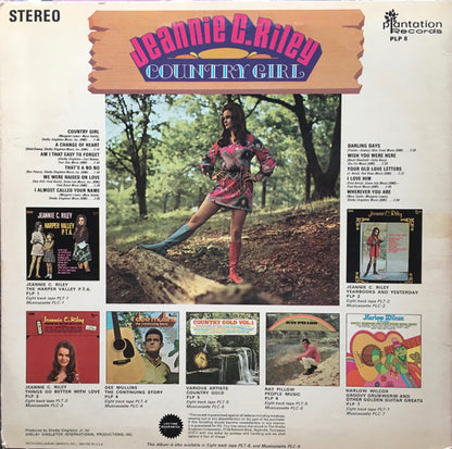 Jeannie C. Riley : Country Girl (LP,Album,Stereo)