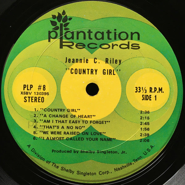 Jeannie C. Riley : Country Girl (LP,Album,Stereo)