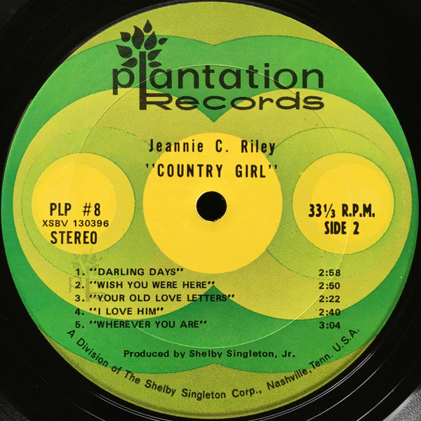 Jeannie C. Riley : Country Girl (LP,Album,Stereo)