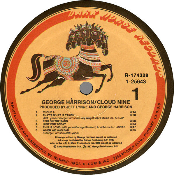 George Harrison : Cloud Nine (LP,Album,Club Edition)