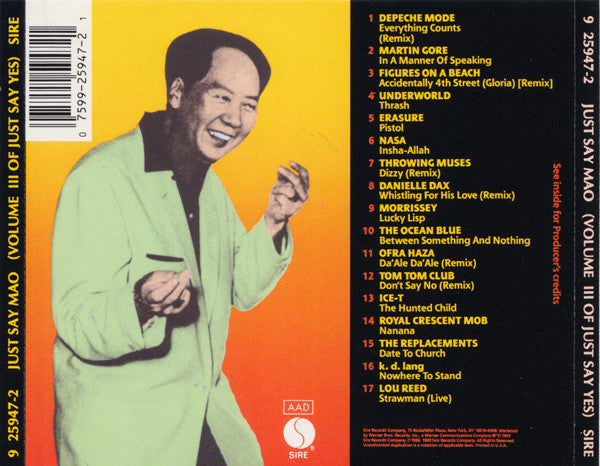 Various : Just Say Mao (Volume III Of Just Say Yes) (Compilation)
