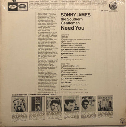 Sonny James And The Southern Gentlemen : Need You (LP,Album,Stereo)