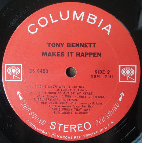 Tony Bennett : Tony Makes It Happen! (LP,Album,Stereo)