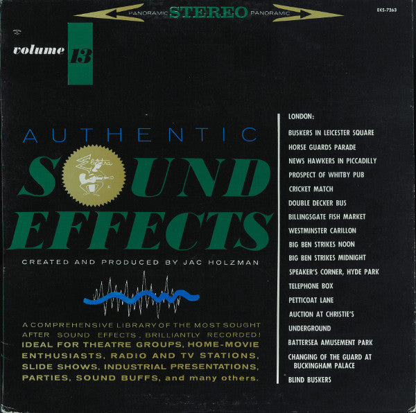 Jac Holzman : Authentic Sound Effects Volume 13 - London (LP,Stereo)