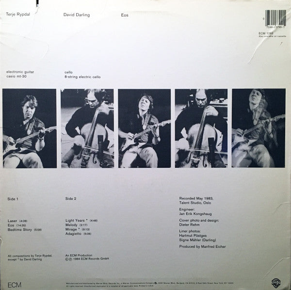 Terje Rypdal / David Darling : Eos (LP,Album)