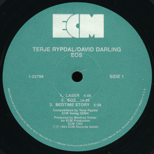 Terje Rypdal / David Darling : Eos (LP,Album)