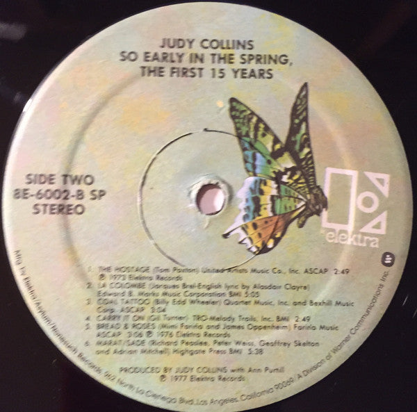 Judy Collins : So Early In The Spring, The First 15 Years (LP,Compilation,Stereo)