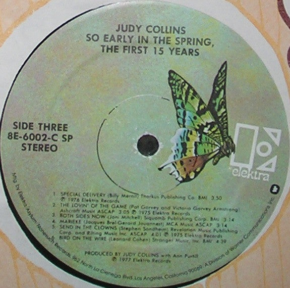 Judy Collins : So Early In The Spring, The First 15 Years (LP,Compilation,Stereo)