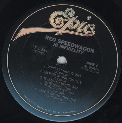 REO Speedwagon : Hi Infidelity (LP,Album,Stereo)