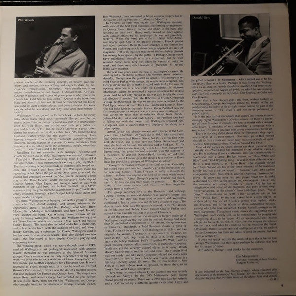 George Wallington : Our Delight (LP,Compilation,Remastered,Stereo)