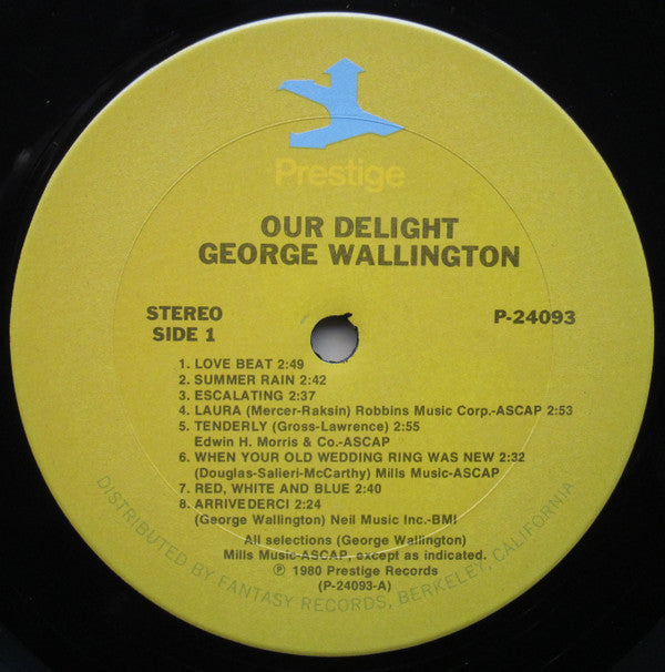 George Wallington : Our Delight (LP,Compilation,Remastered,Stereo)