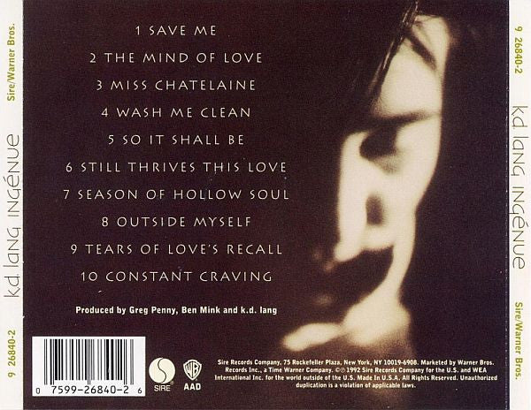 k.d. lang : Ingénue (Album)