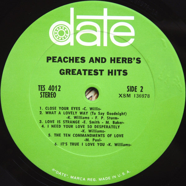 Peaches & Herb : Peaches & Herb's Greatest Hits (LP,Compilation)