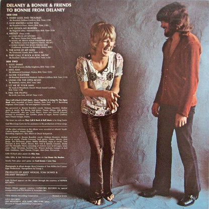 Delaney & Bonnie & Friends : To Bonnie From Delaney (LP,Album)