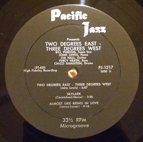 John Lewis (2), Percy Heath  /  Bill Perkins, Chico Hamilton, Jim Hall : Grand Encounter: 2° East - 3° West (LP,Album,Mono)