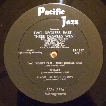 John Lewis (2), Percy Heath  /  Bill Perkins, Chico Hamilton, Jim Hall : Grand Encounter: 2° East - 3° West (LP,Album,Mono)