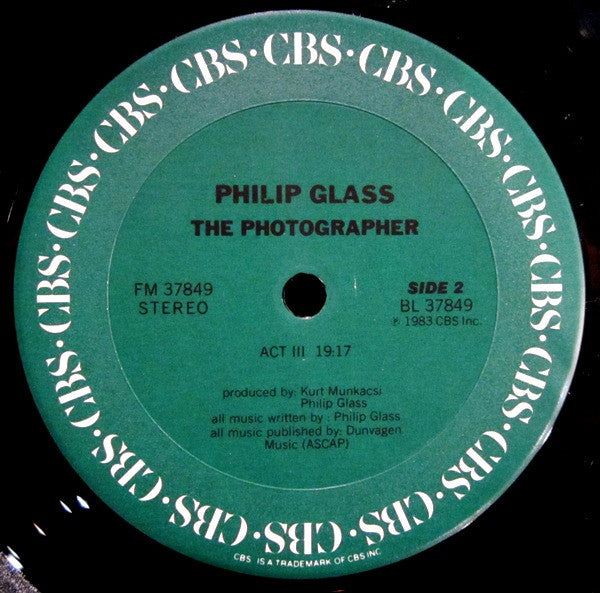 Philip Glass : The Photographer (LP,Album)