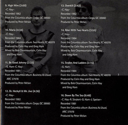 Men At Work : Contraband: The Best Of Men At Work (Compilation)