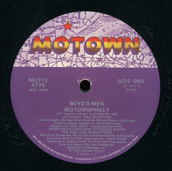 Boyz II Men : Motownphilly (12",33 ⅓ RPM,Single)